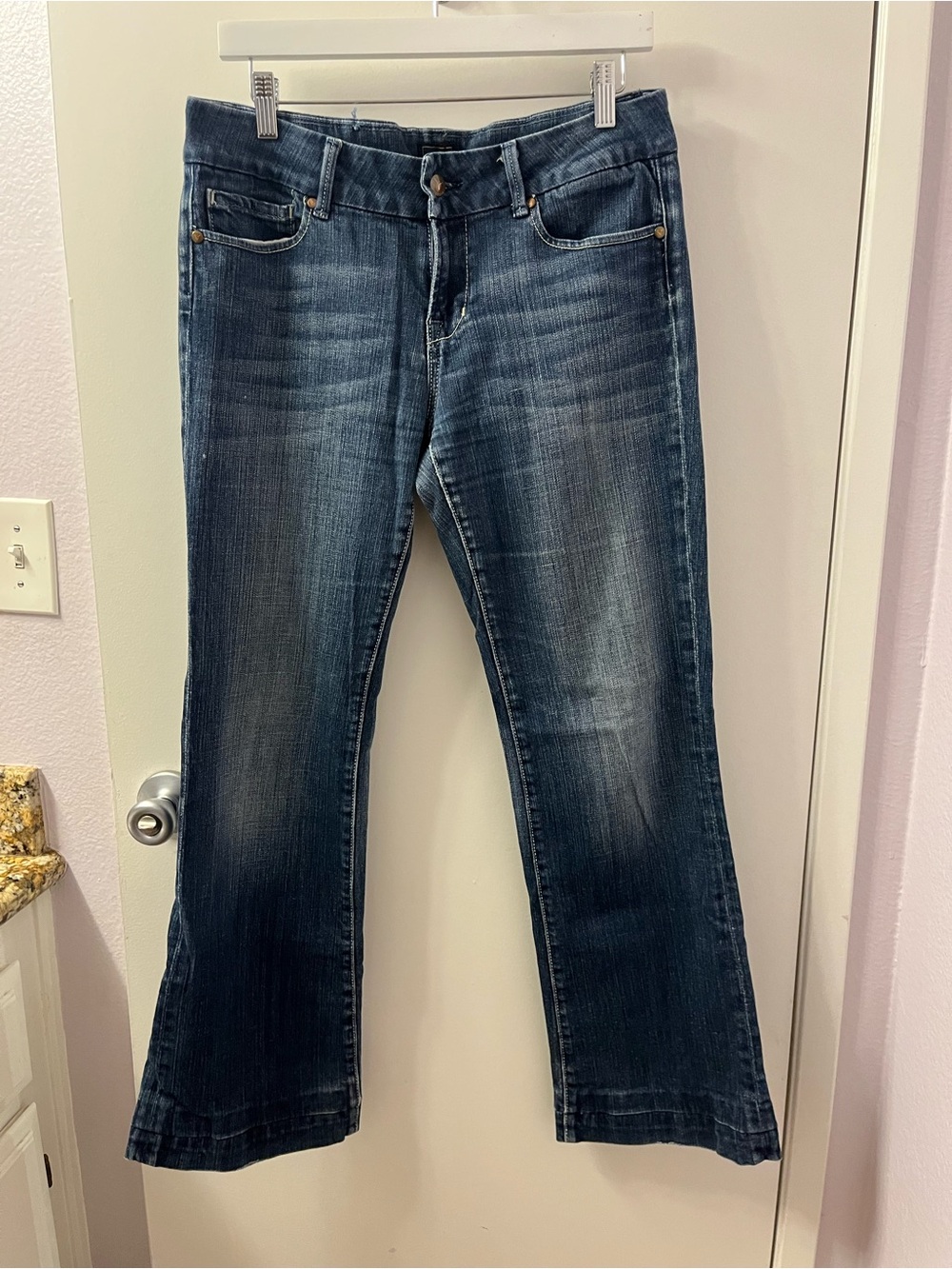 Vigoss Brand Women's Dark Wash Bootcut Jeans - Blue EUC